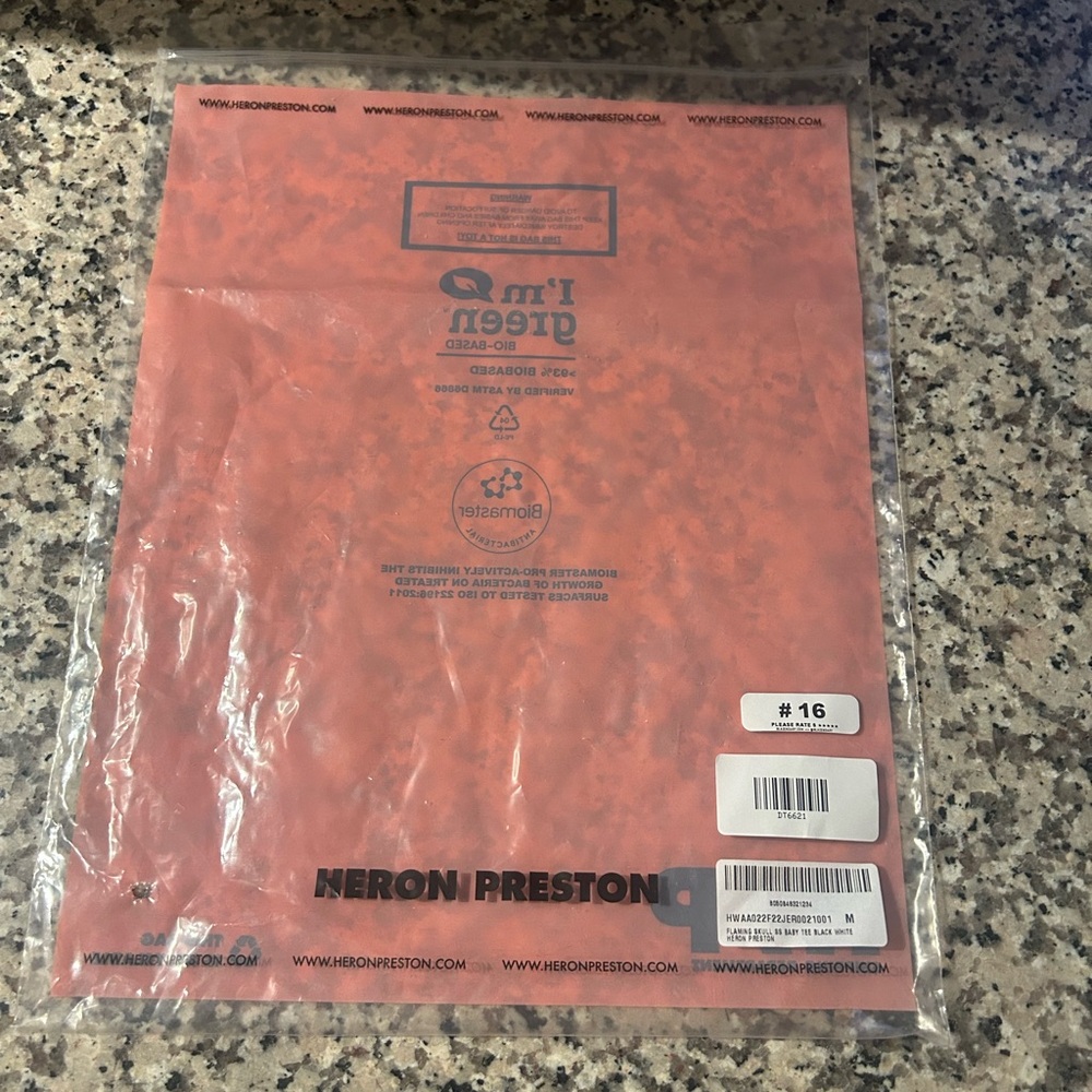 Heron Preston Black Tee Flaming Skull - Picture 6 of 10